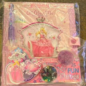 Disney Princess All About Me Memory Book - Pink and Purple